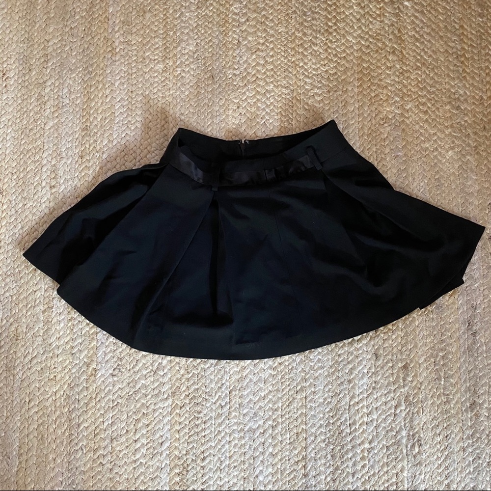 Mini Skirt With Silk Waist Detail